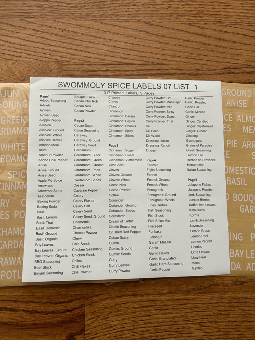 Spice Labels - Picture 2 of 4